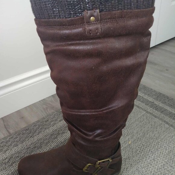 Ladies Chocolate Brown Riding Boots - Picture 8 of 12